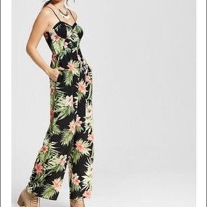 Tropical Print petite ankle length Romper by Xhilaration